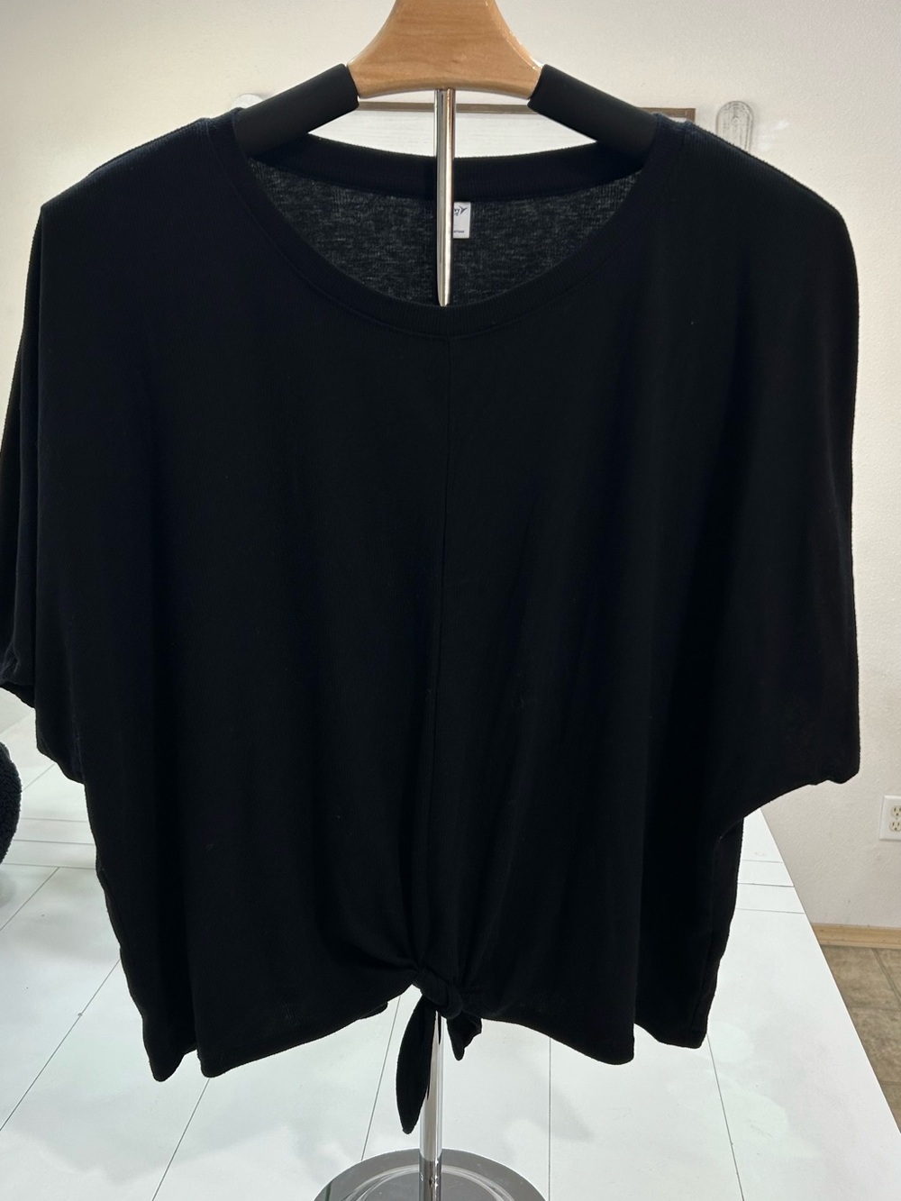 Old navy Black Tie-Front Women’s Top - Classic Casual